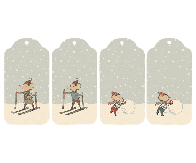Hovedbilde Christmas gift tags, 12stk