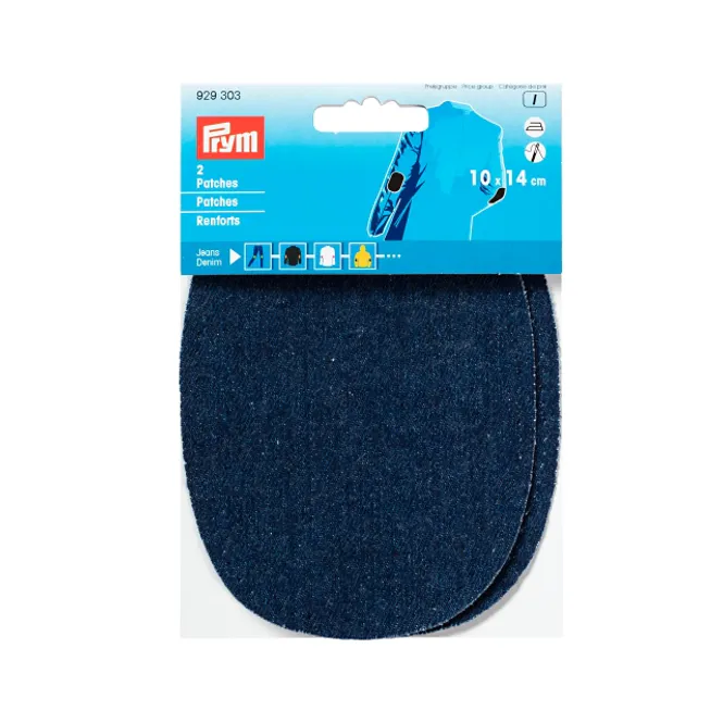 Hovedbilde Patches, Jeans. Mørkeblå