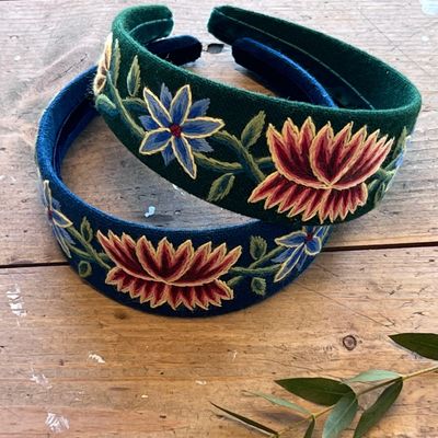 Hårbøyle brodert og montert,  Nordlandsbunad Dame